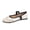 Beige, variant on Mfakffe Mary Jane Shoes Women Fashion Round Toe One Strap Casual Slip On Flats Versatile Retro Outdoor Dress Shoes