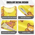 thumbnail image 4 of Bear Tile Yellow Pattern Summer Pajama Set Soft Cotton Short Sleeve Sleepwear 2PCS Pajama Sets Breathable Lounge Set Size 6Y, 4 of 7