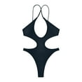 thumbnail image 4 of TEVEQ One Swimsuit for Women Neck Swimwear Cut Out Bathing Suit One Piece Swimsuit Women Tummy Control Slimming Cheeky Modest 2025 Trendy Swim Suits for Women 2025 Bathing Suit for Women One Piece, 4 of 9