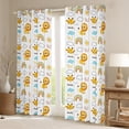 thumbnail image 2 of Homewish Kawaii Giraffe Lion Curtains Pack of 2 (42x84 Each),Kawaii Cartoon Rainbow Curtains Blackout,White Yellow Bedroom Curtains For Boys Girl,Microfiber Bedroom Decor, 2 of 6