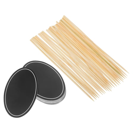 Soimiss 24pcs Blank Toothpick Labels Food Picks for Party Buffet Dinner