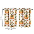 thumbnail image 4 of Fall Kitchen Curtains 36 Inch Short - 2 Panel Set, Autumn Harvest Print, Rod Pocket Window Treatment for Thanksgiving, Farmhouse, Cafe, Living Room - Machine Washable, 4 of 4