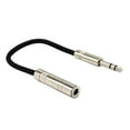 thumbnail image 4 of 20cm .35mm 1/4 pulg. Estéreo a Cable de extensión de sonido uxili Convertidor de alambre shamjiam Cable de audio portátil, 4 of 7