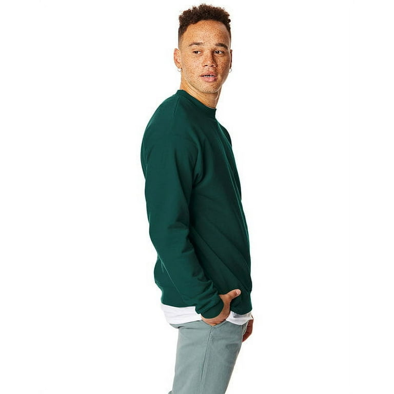 Hanes forest green sweatshirt new arrivals