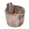thumbnail image 2 of Rustic Wooden Flower Pots, Decorative Barrel Planter  For Home, 2 of 8