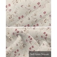 thumbnail image 6 of Botanical Herb Linen Curtain Valance for Bedroom/Bathroom/Kitchen/Office/Living/Dining Room Window,Vintage Spring Flower Leaves Rod Pocket Topper Decorative Cafe Drapes Panel 42"x18", 6 of 6