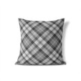 thumbnail image 2 of Anthony Plaid Grey Throw Pillow, 2 of 4