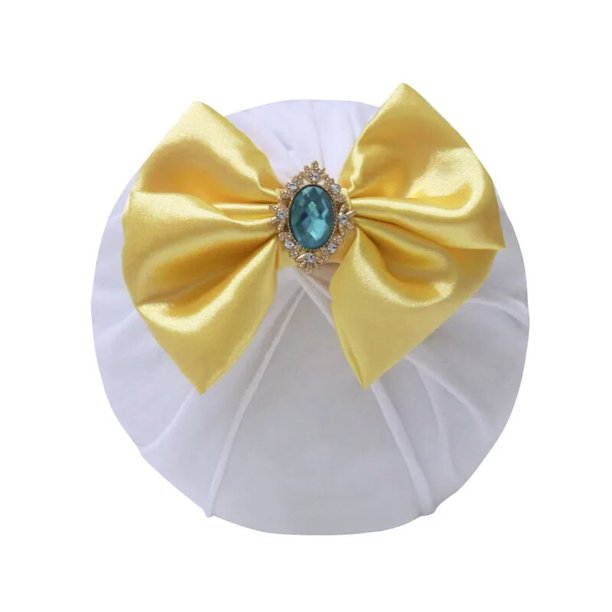 Lazos de satén con diamantes de imitación brillantes para niños, gorros hechos a mano con lazo, accesorios de fotografía, 1 unidad