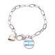 thumbnail image 1 of Nombre del Estado del pabellón Pulsera de cadena de corazón joyería encanto moda, 1 of 3