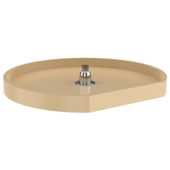 Rev-A-Shelf 6221-22-52 Classic 1 Shelf 22" D Shaped Lazy Susan - Almond