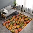 Halloween Area Rugs For Living Room Decor funny halloween pumpkin 3x5