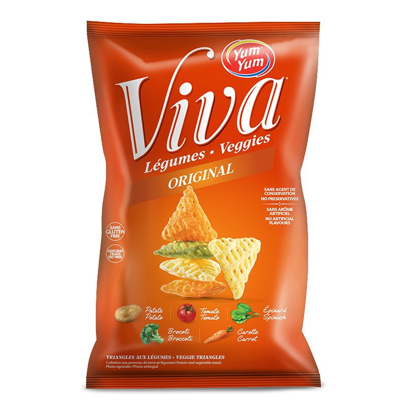 Yum Yum Viva vegetable triangle original 150g, Yum Yum Viva vegetable triangle original 150g