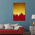 thumbnail image 2 of wall26 - Canvas Wall Art - Color Composition Artwork with Gold and Red - Gallery Wrap Modern Home Art | Ready to Hang - 12x18 inches, 2 of 3