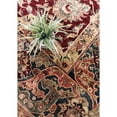 thumbnail image 3 of Pasargad Home Agra 97" x 119" Hand-Knotted Lamb's Wool Area Rug in Red/Green, 3 of 4