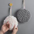 thumbnail image 5 of 2pcs Hanging Hand Dryer Towel, Chenille Microfiber Hanging Hand Towel, 5 of 5