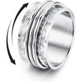 thumbnail image 1 of Anillos giratorios de acero inoxidable, anillos antiestrés con forma de luna, estrella, flor y mariposa, anillos de ansiedad para mujeres y hombres, 1 of 5