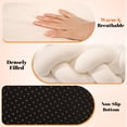 thumbnail image 5 of CheerPals Twisted Pet Bed, Weave Cat Bed Sofa with Cushion for Indoor Cats Puppy(White), 5 of 8