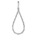 thumbnail image 3 of 14K White Gold Diamond Teardrop Pendant (0.744Cttw), 3 of 7