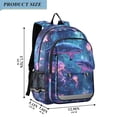 thumbnail image 2 of FORMRS Unisex School Backpack 17" Student Travel Bag with Laptop Compartment, Shark Jellyfish Pattern, 2 of 7