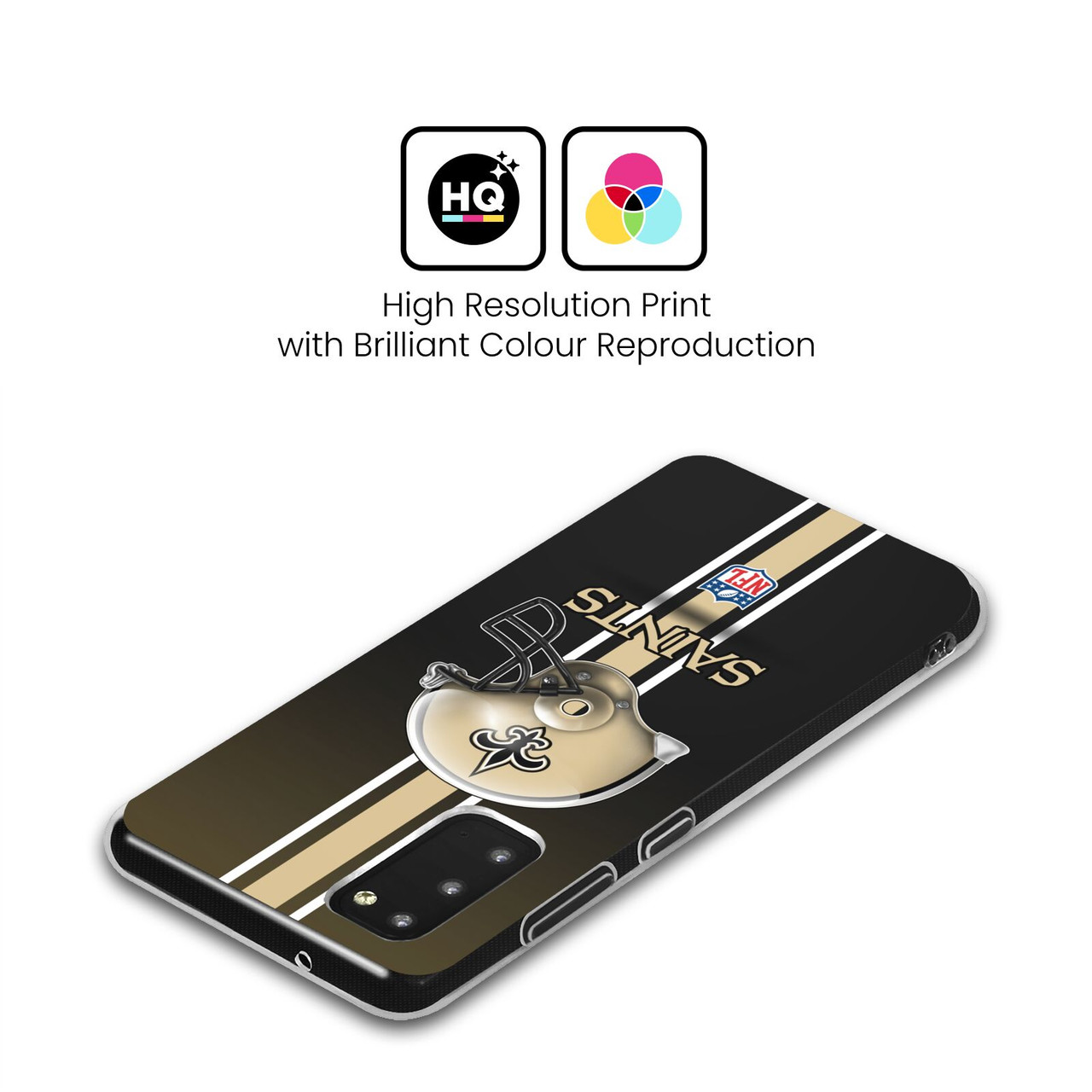 Head Case Designs NFL New Orleans Saints Logo Helmet Soft Gel Case for Samsung Galaxy S21 Ultra 5G