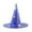 Blue, variant on Xfvqtps Halloween Witch Hat Star Print Halloween Spire Hats for Party Accessory Blue