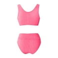 thumbnail image 3 of Swimsuit for Women Push Up Bikini Top Tummy Control Bathing Suit High Cut Mid Rise Sporty Swimwear, 3 of 4