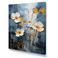 thumbnail image 2 of Designart "Cerulean And Snow Buttercups Mosaic I" Buttercups Canvas Art Print, 2 of 7