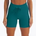 thumbnail image 3 of REALiKUN Gym Shorts for Women High Waist Hide Drawstring Workout Shorts Breathable Mid Thigh Yoga Pants, 3 of 4