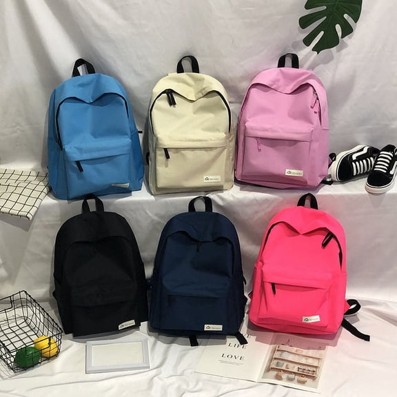 Japanese Simple And Versatile Backpack Casual Women's Bag,Black