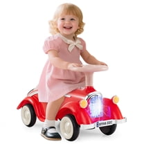 Infans Kids Ride on Push Car with Steering Wheel, Horn & Light, Under Seat Storage
