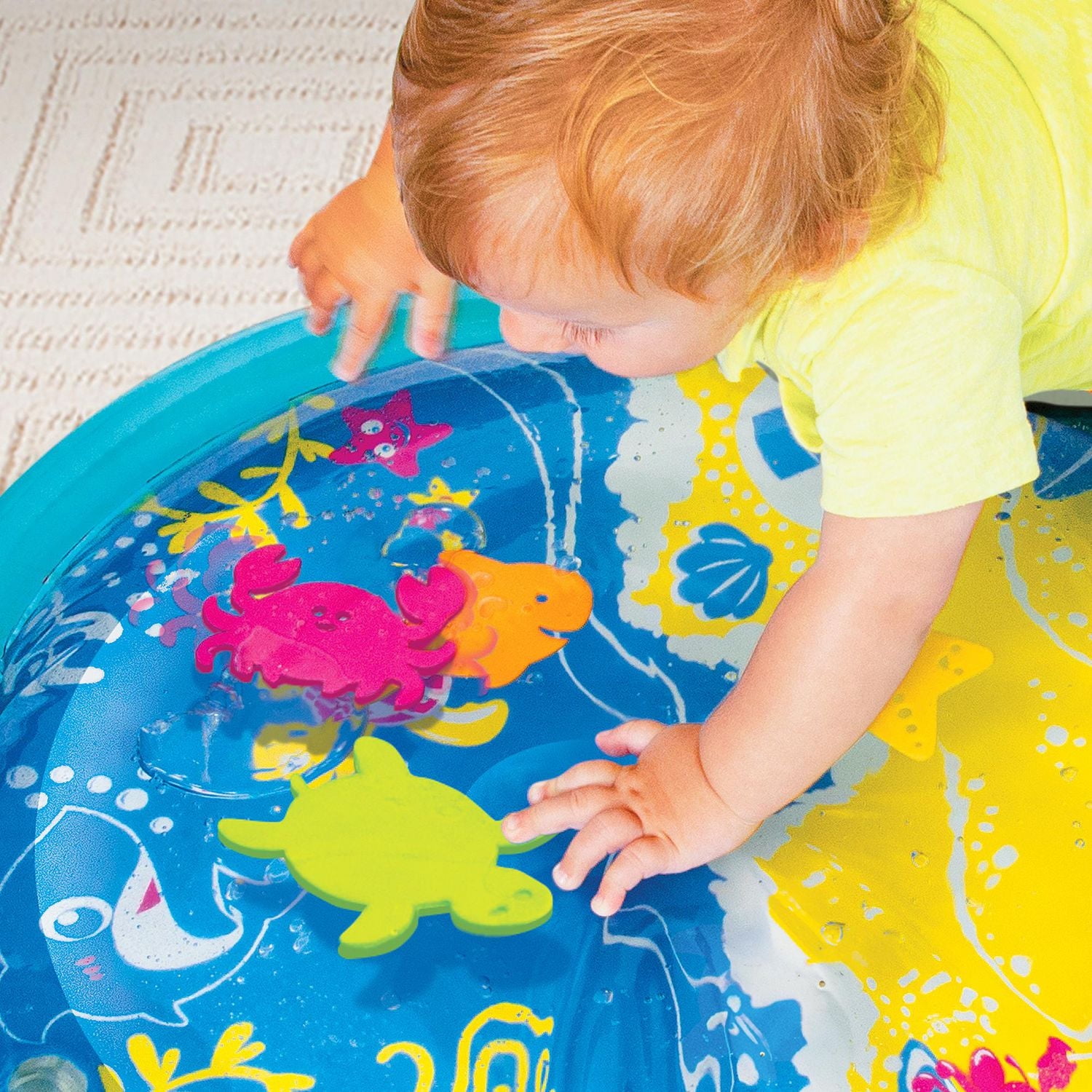 Spark Create Imagine Water Bubble Activity Center Ocean Waves Play Mat, Water Bubble Activity Center
