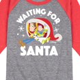 thumbnail image 3 of Toy Story - Waiting For Santa - Toddler And Youth Raglan Graphic T-Shirt, 3 of 6