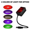 thumbnail image 2 of Luz de noche Proyector de luz nocturna USB Lámpara de atmósfera interior Proyección Luz nocturna 3 modos de iluminación Decoración de cuello flexible para techo de coche Dormitorio 1 1, 2 of 5