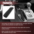 thumbnail image 6 of Unique Bargains Car Handle Hand Brake Sleeve Handbrake Cover Black Faux Leather for Subaru Forester 2009-2017, 6 of 7