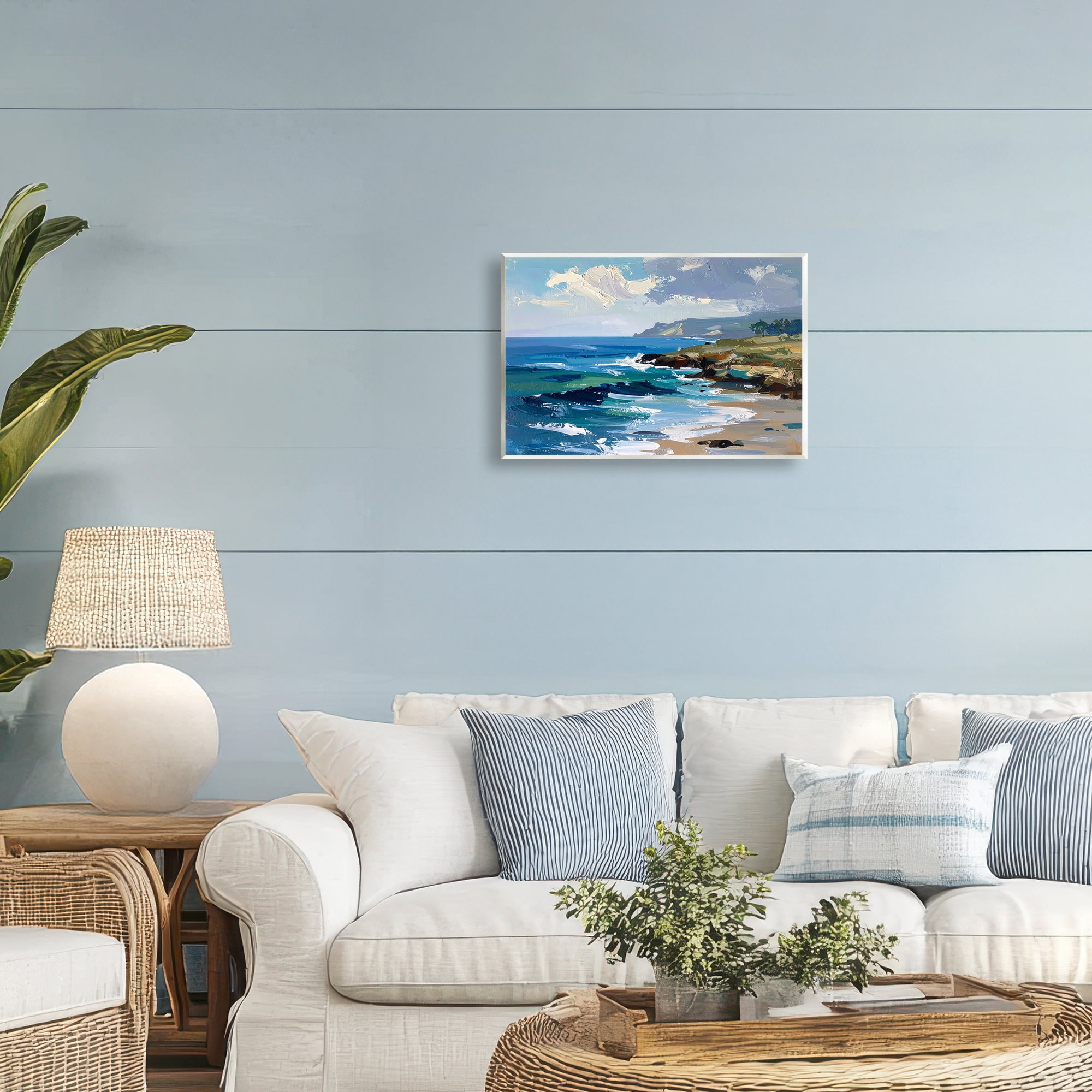 Stupell Industries Sky To Sea Impression Wall Plaque Art, design by Alonza Saunders