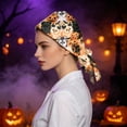 thumbnail image 4 of Scrub Caps for Women, Adjustable Halloween Nurse Hat with Ponytail, Fall Hair Cover for Work, Shower, Salon, Spa, Lab, Soft Breathable Cap Beige, 4 of 5