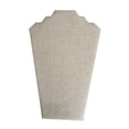 thumbnail image 4 of Jewelry Display Bust Necklace Easel Stand Chain Holder Elegant Beige Velvet for Business Decoration Gallery Showcase, 4 of 9
