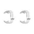 thumbnail image 2 of Seitruly Adjustable Solid Color Breathable Straps Wristwatch Upgrade Accessories Repair Smart Wristband Modified blanco 2piezas, 2 of 6