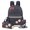 Noir, variante sur Vbiger Sac d'École 3 en 1 Imperméable en Nylon Sac à Bandoulière Sac à Dos à Pois Sacs à Dos Sac Messager pour Cellulaire Trousse