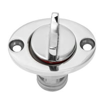 Toyvian 1 Set Live Well Plugs for Boat Stainless Boat Plug Drainage Marine Use Silver