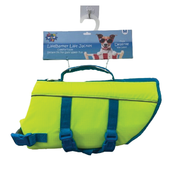 LifeBarker Waterproof Pet Life Jacket, Adjustable Straps and Buckles for Safe Aquatic Adventures, Neon Green, XLarge