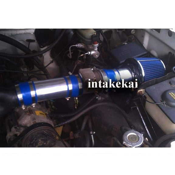 1994 1995 1996 FORD BRONC F-150 5.0 5.0L 5.8 5.8L V8 ENGINE (WILL ONLY FIT FOR VEHICLE HAS THE MAF SENSOR UNIT) AIR INTAKE KIT SYSTEMS (BLUE)