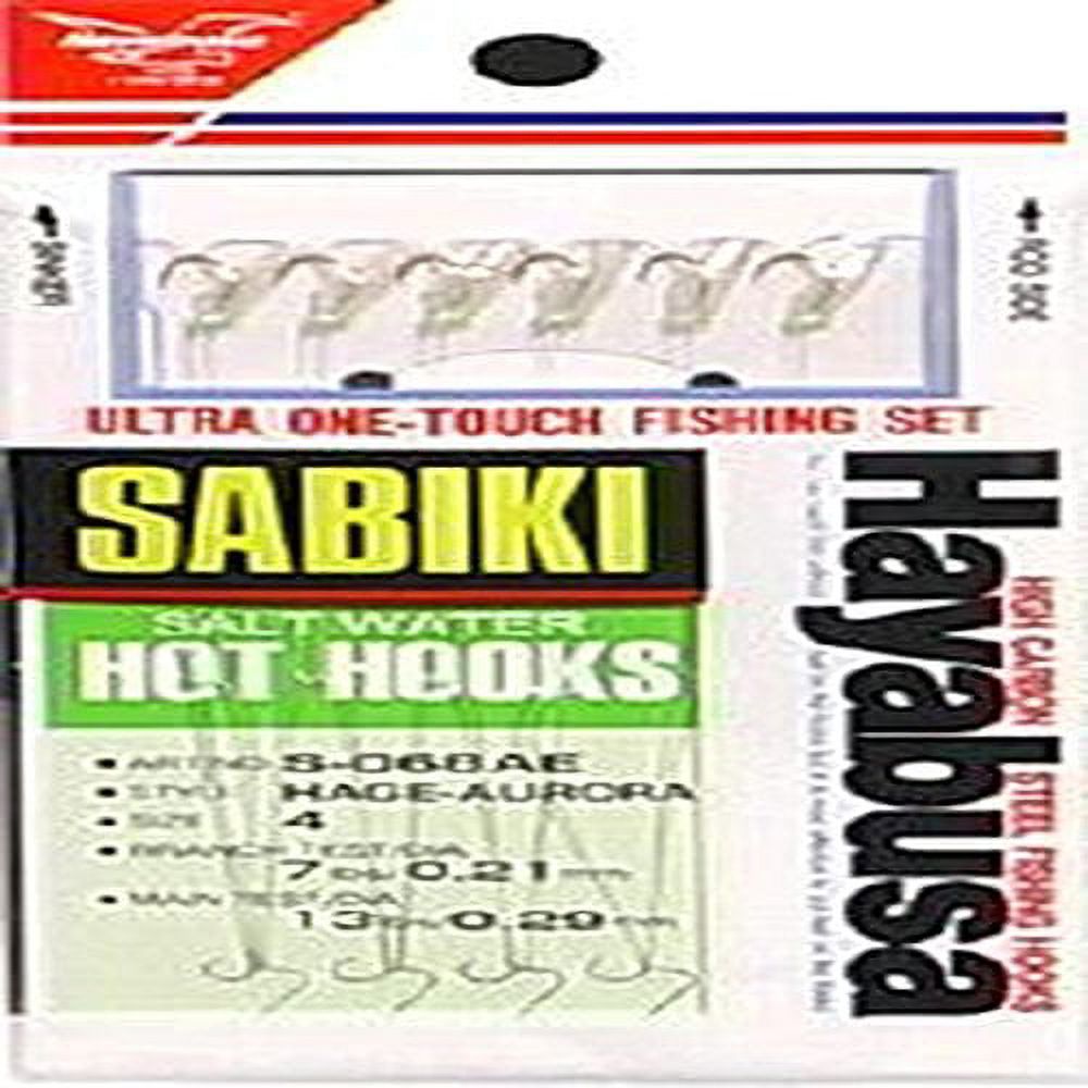 Hayabusa S-068AE-4 Hage-Aurora Sabiki Rig Size 4 16Us 6Hooks