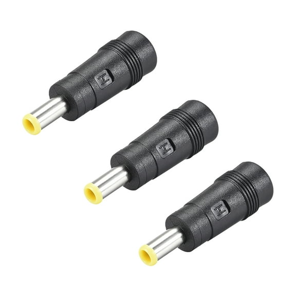 3Pcs DC Power Converter,5.5mm x 3.0mm Male to 5.5mm x 2.1mm Female Adapter Connector
