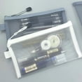 thumbnail image 4 of Estuche de malla transparente simple para lápices, bolsa de almacenamiento con cremallera de gran capacidad, bolsa de lápices portátil especial para exámenes de estudiantes, 4 of 6