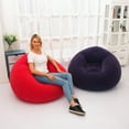 thumbnail image 2 of Inteprter Sofá inflable que ahorra espacio, muebles modernos y asequibles, cómodos y duraderos. Sofá individual Decoración del hogar azul oscuro, 2 of 6