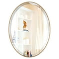 thumbnail image 5 of OVALCREST - Singapore Framed Floating Oval Mirror - Gold Spray - 22 5/8" x 28 5/8", 5 of 8