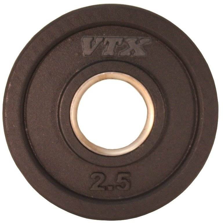PAIR-FAST SHIPPING 2 x 35 lbs Troy VTX Rubber Coated Olympic Grip Weight Plates 