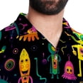 thumbnail image 5 of Alien Men's Casual Short Sleeve Button Down Shirts - Printed Summer Beach Tops for Men and Women, 5 of 6