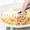thumbnail image 6 of Stainless Steel Kitchen Spaghetti Tongs Food Serving Utensil with Secure Grip, 6 of 6